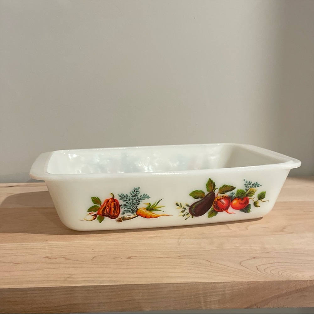 Vintage JAJ Market Garden Spacesaver Casserole Dish‎ 542 No lid